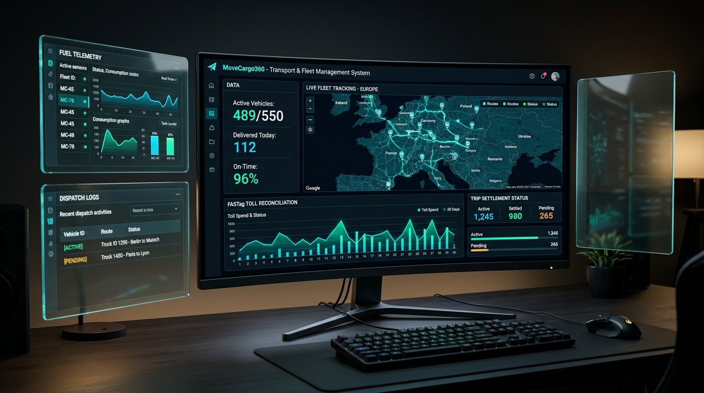 MoveCargo360 Fleet Workstation Operations Console