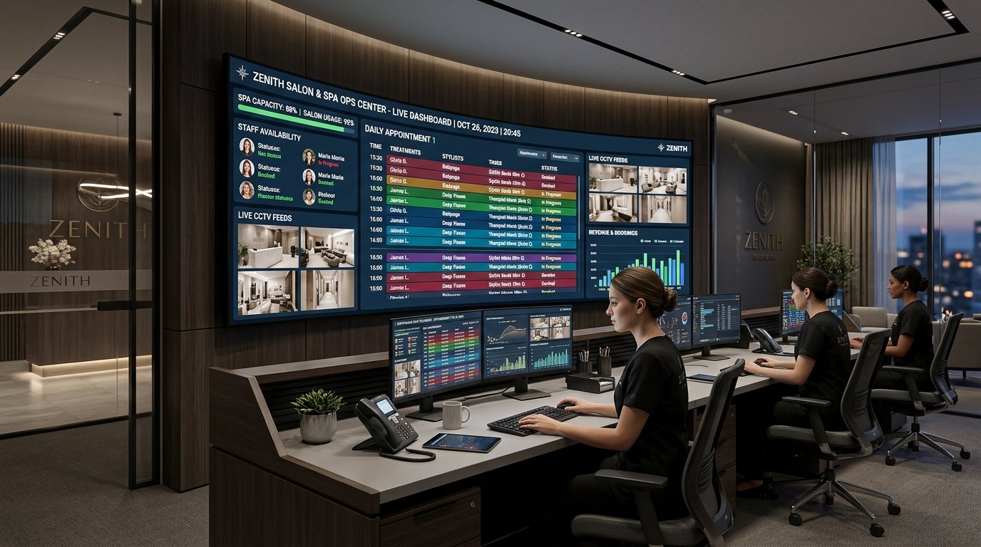 SalonERP360 Real-Time Salon Chain Operations Hub & Multi-Branch Command Console